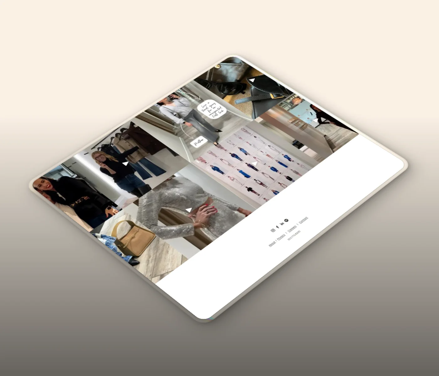 Testimonial project showcase